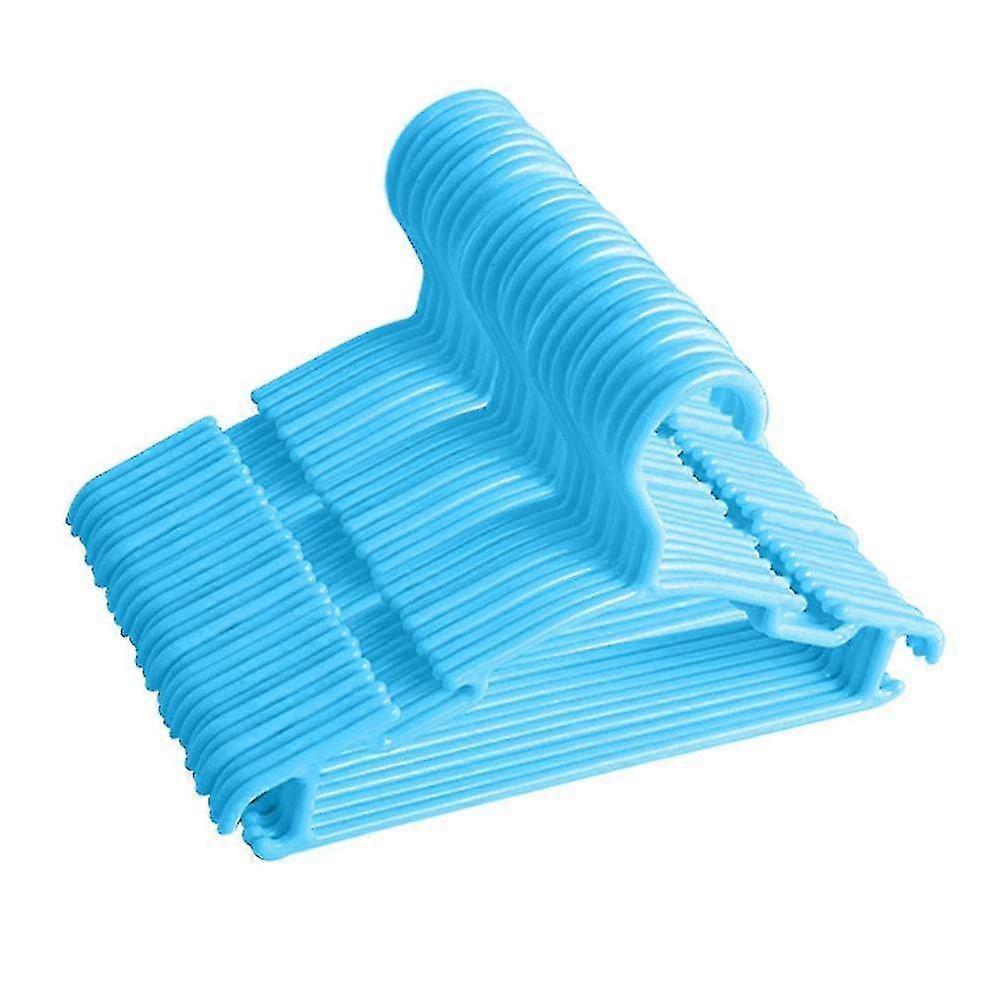 40pack Baby Coat Hanger Baby Hanger For Clothes Childrens Coat Hanger Baby Clothes Hangers Kids Hangers 27x15cm-Blue