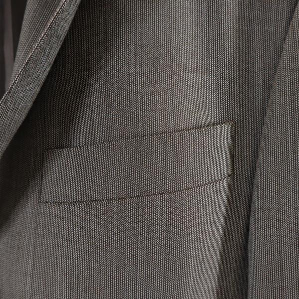 Corneliani Сделано в Италии шерстяной приталенный пиджак Коричневый Мужской Б/у