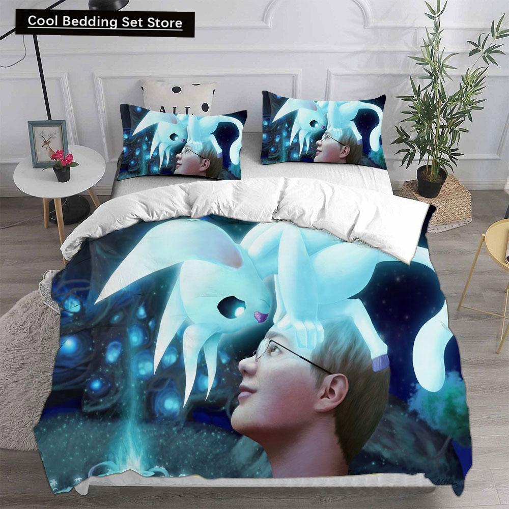 3D Игра Ори и Слепой Лес Комплекты постельного белья Одеяло Одеяло Покрывало Пододеяльник Наволочка 2-3 предмета Комплекты Детский Взрослый Размер