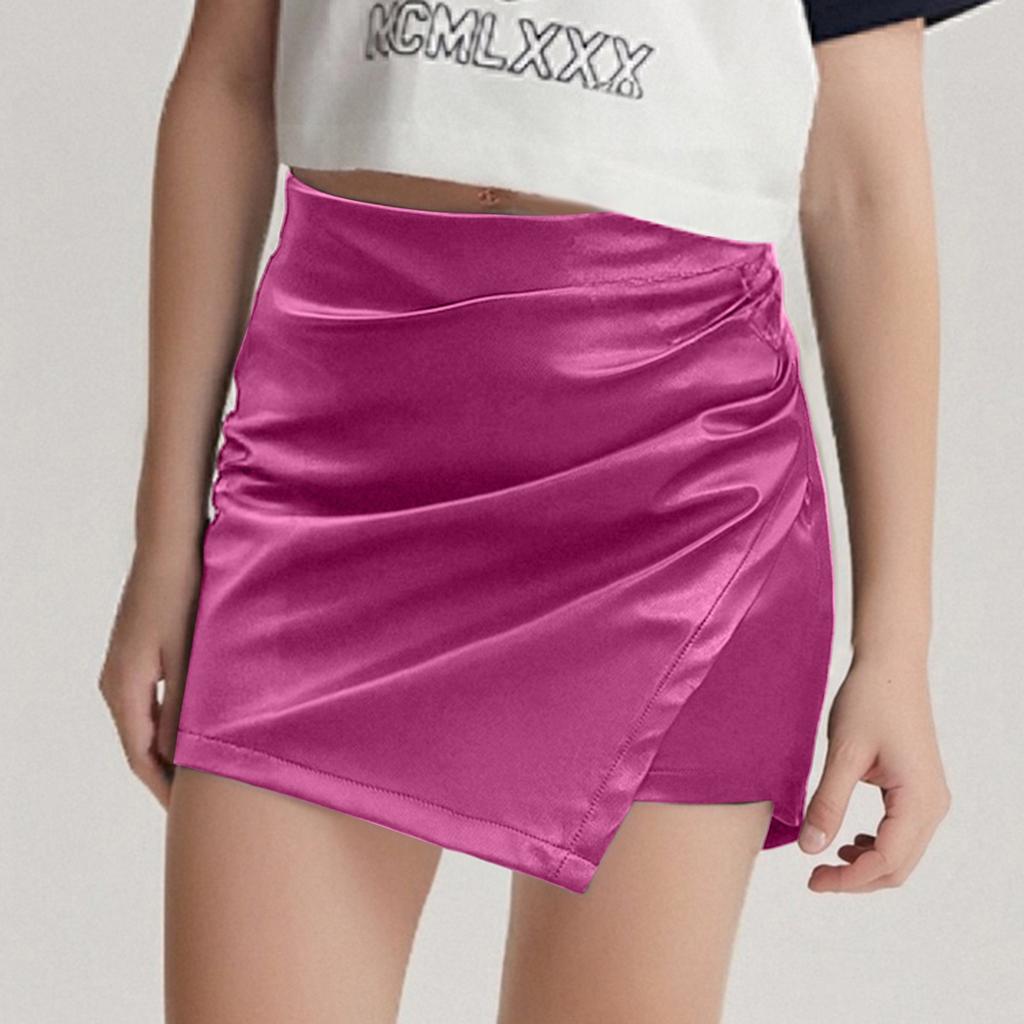 Модные повседневные короткие брюки из искусственной кожи с эластичной резинкой на талии для девочек