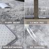 2027 Thick Area Rug Light Grey Fluffy Shag for Bedroom Ultra Soft Plush Fuzzy Washable Carpet for Living Room Dorm Nursery Shaggy Kids Baby Girls Boys