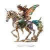 Horse Riding Butterfly Fairy Sign Cute Figurine Statue Desk Art Sculptures for Home Tabletop Indoor Decoration