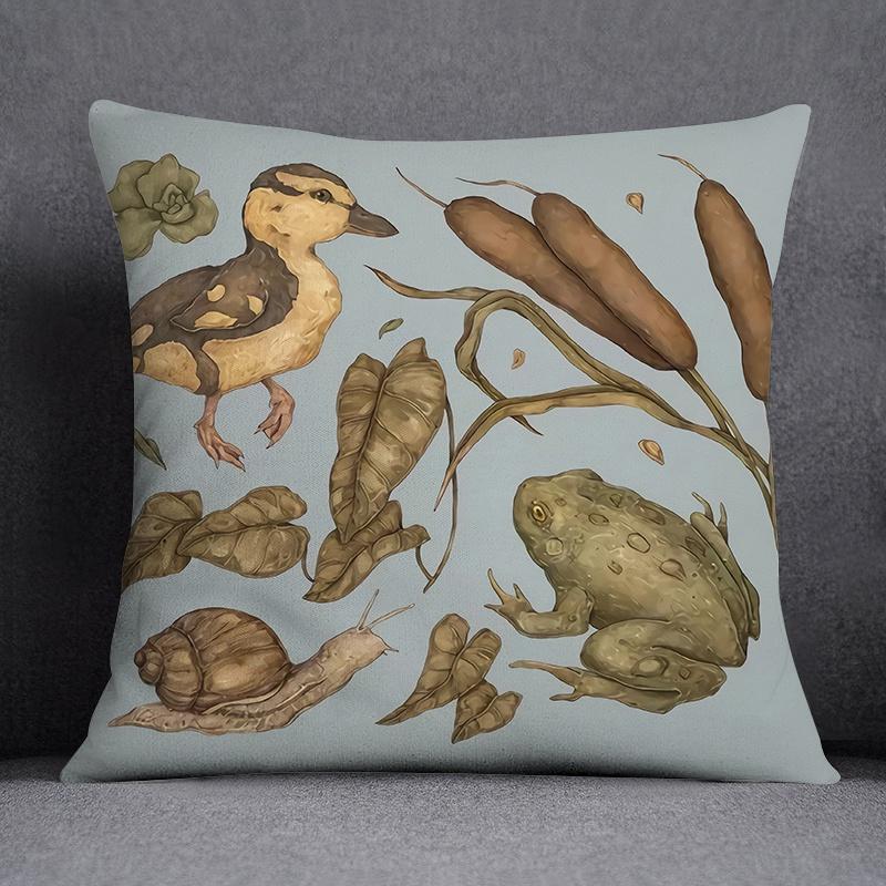 Серия лесных животных, наволочка с декоративным узором для гостиной, дивана, спальни, украшение для дома, наволочка, украшение автомобиля, подушка