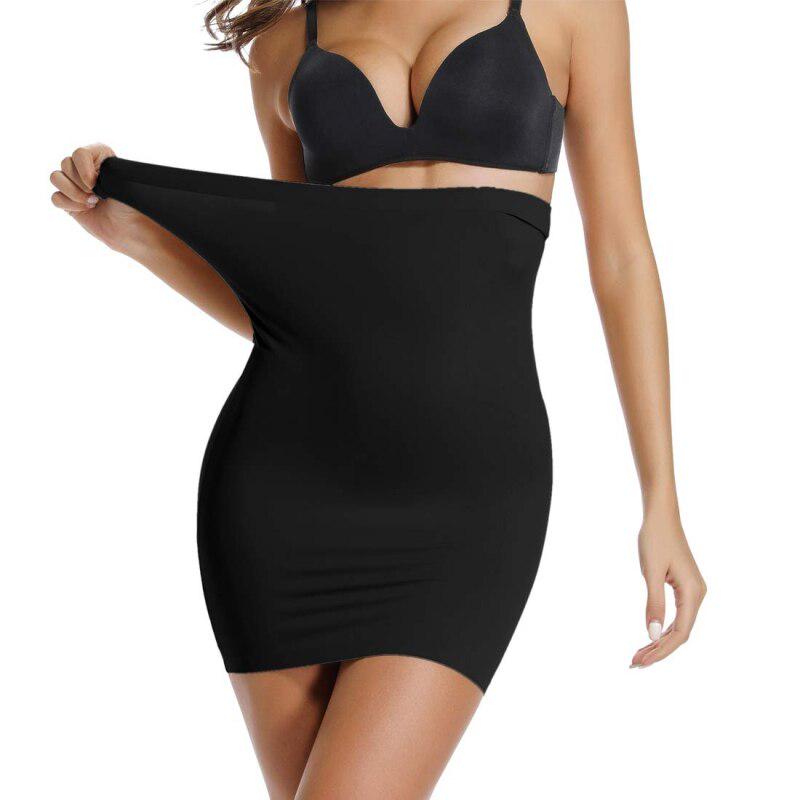 Женское Корректирующее платье с полуслипами, юбки для похудения, Корректирующее белье, подтяжка живота, нижняя юбка с контролем живота