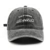 Hat Autumn and Winter Personalized Washed Letter Embroidery Cap Outdoor Travel Shade Baseball Cap