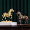 Realistic Horse Figurine Handcrafted Pony Resin Statue Simulated Farm Animal Sculpture Home Office Desktop Decoration Ornament