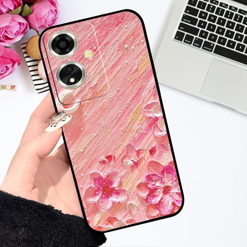 Чехол для OPPO A79 5G Чехол для OPPO A79 Чехол Funda Coque Цветочный Рисунок Мультяшный Силиконовый Мягкий ТПУ Бампер для Телефона Для OPPO A79 5G Чехлы