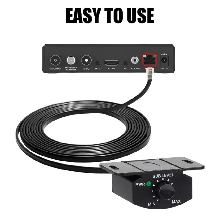 Настольное крепление для регулировки громкости автомобильных усилителей, ручка баса с двойной регулировкой, пульт дистанционного управления эквалайзером автомобильного сабвуфера