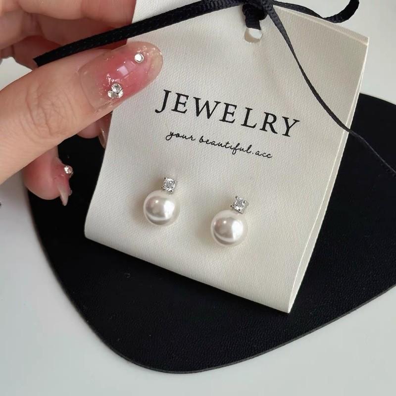 Элегантные белые серые серьги для женщин, серьги-гвоздики с кристаллами, ювелирные аксессуары