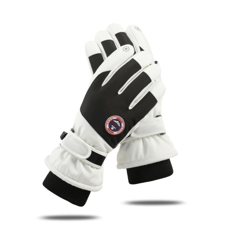 Зимние уличные флисовые теплые водонепроницаемые и противоскользящие перчатки с сенсорным экраном для езды на электровелосипеде и альпинизма