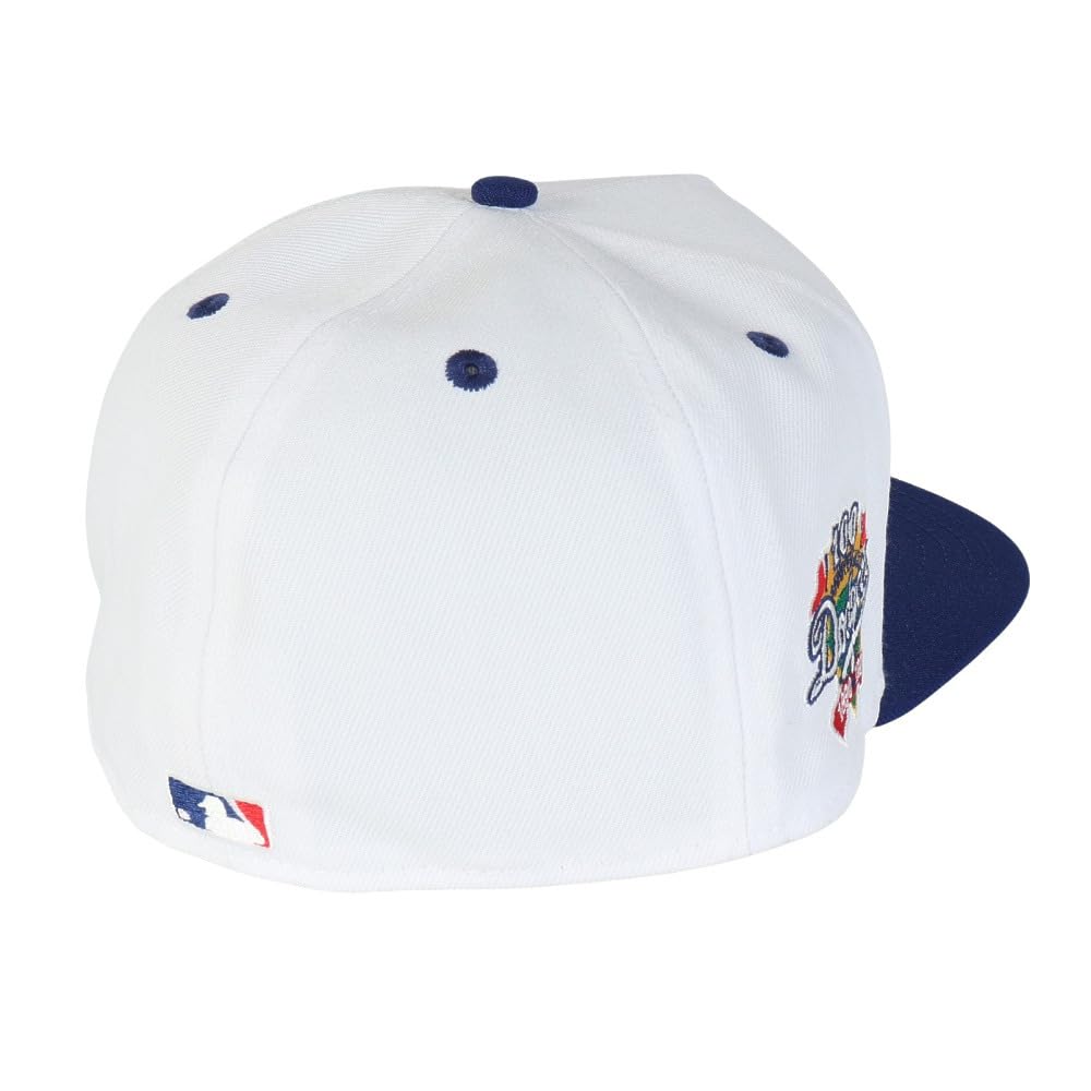 New Era 59FIFTY Side Patch LA Size 7 DOD PACK LOSDOD WHI NER36C2518 Cap, MLB, White/Dark Royal, 5/8, 5950AF, SP, DROY, 14388819,