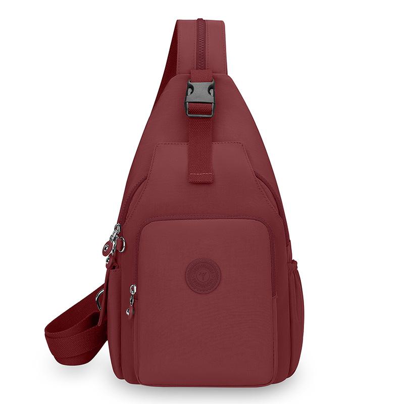 Женский рюкзак двойного назначения, нейлоновая сумка через плечо, большая вместимость, нагрудная сумка, дорожный рюкзак