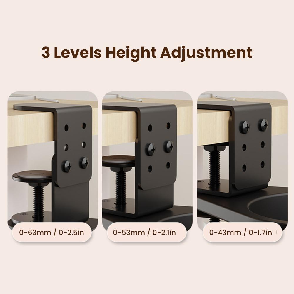 Plastic Metal Desk Cup Holder Rotatable Mug Holder Clip On Cup Holder Office Desk Gaming Desk