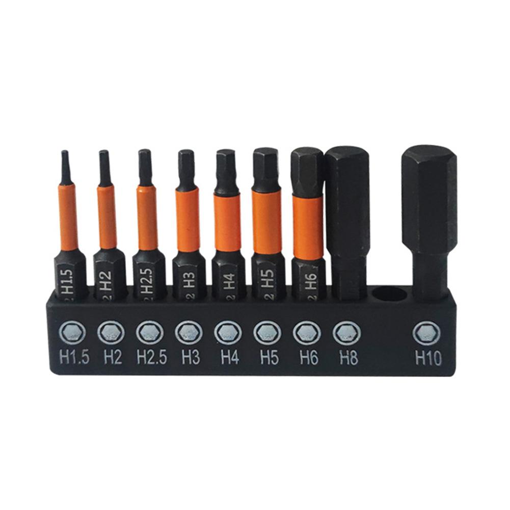 Набор бит для отверток, 9 шт., шестигранная отвертка из легированной стали