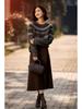 2025 Autumn/Winter Retro Fair Isle Jacquard Round Neck Long Sleeve Sweater