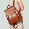Genuine Leather Women's Bag Fashion Bag Cowhide Backpack Women's Advanced Sense Backpack