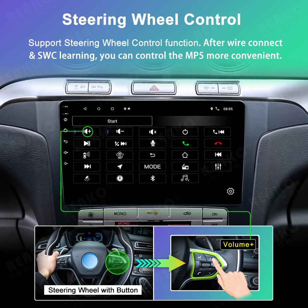 Reakosound Android Car Radio For Ford S Max S-MAX 2007 2008 AT Car Radio Multimedia Video Player Navigation GPS Stereo Auto Android 2 Din