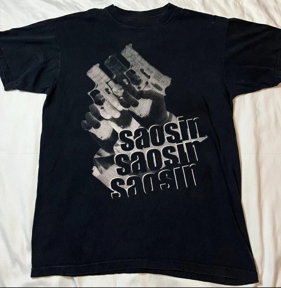 Футболка унисекс Saosin Band Pistol Cotton S-2345XL