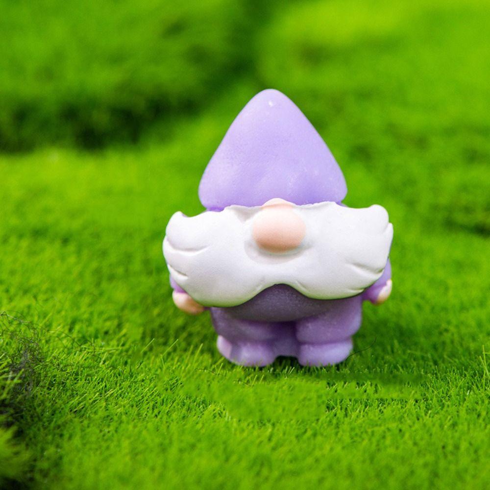 Resin Mini Gnome Figurines Mushroom Pumpkin Desktop Knick-knack Garden Elf  Easter Christmas