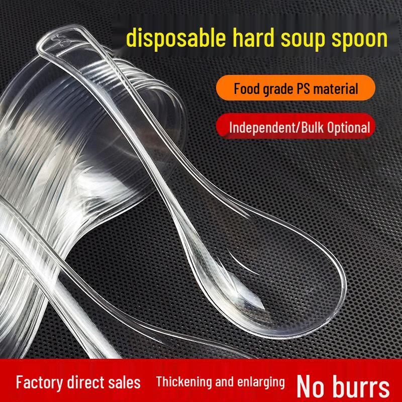 Disposable Plastic Soup Spoons