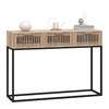 Vidaxl Stolik Konsolowy, 105X30X75Cm, Materiał Drewnopochodny I Żelazo