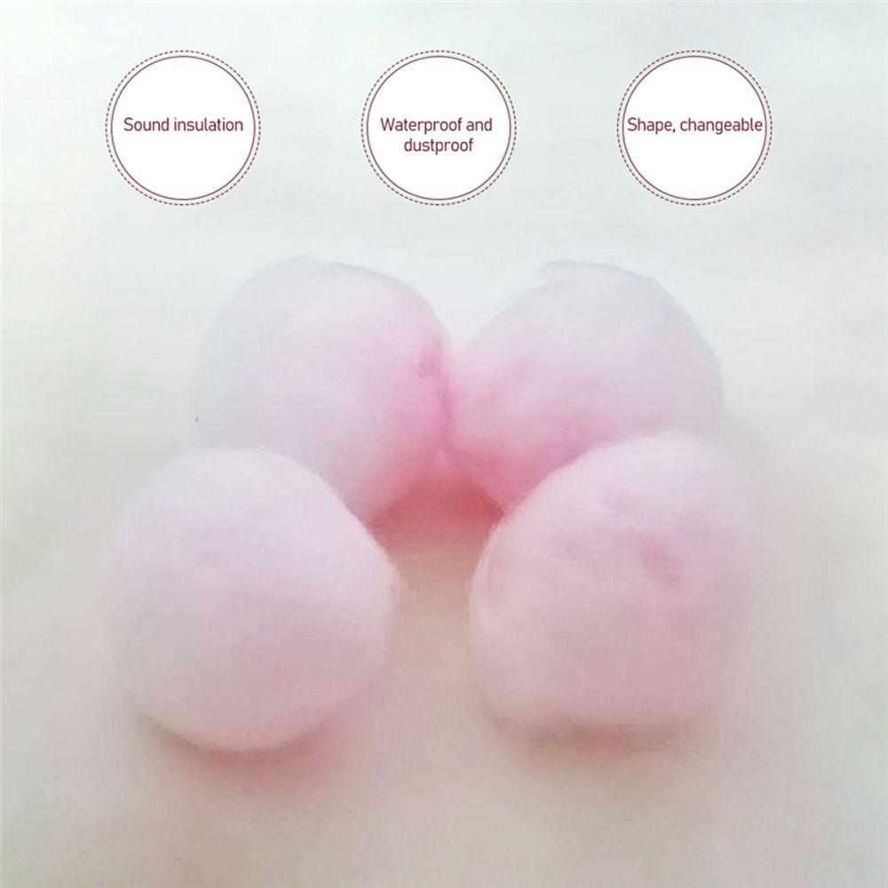 2/4/6/12/20 шт. Мягкие восковые хлопковые беруши Восковые беруши для шумоподавления Портативные беруши Унисекс