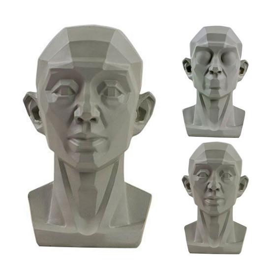 Плоская Голова Модель Художники Учатся Модель Человека Манекен Голова с Лицом Смола