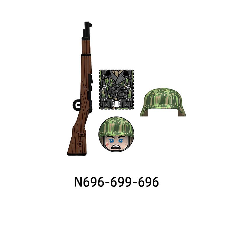 Набор фигурок soldiers весенний камуфляж N696-N699, строительные блоки MOC, наборы, подарки, игрушки
