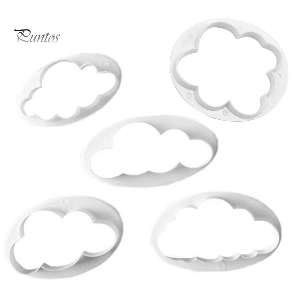 Puntos DIY 5 шт облако торт печенье резак для помадки плесень украшения выпечки инструмент