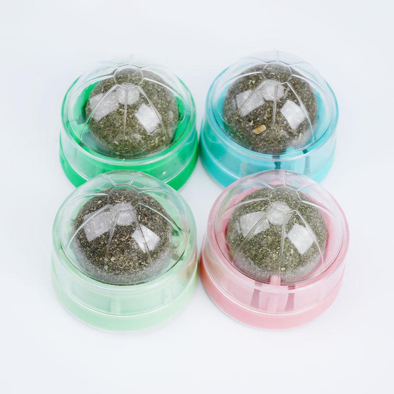 Catnip Ball Teething Toy: Bite-Resistant, Cleans Teeth, Relieves Boredom, Self-Entertainment for Kittens and Small Cats.