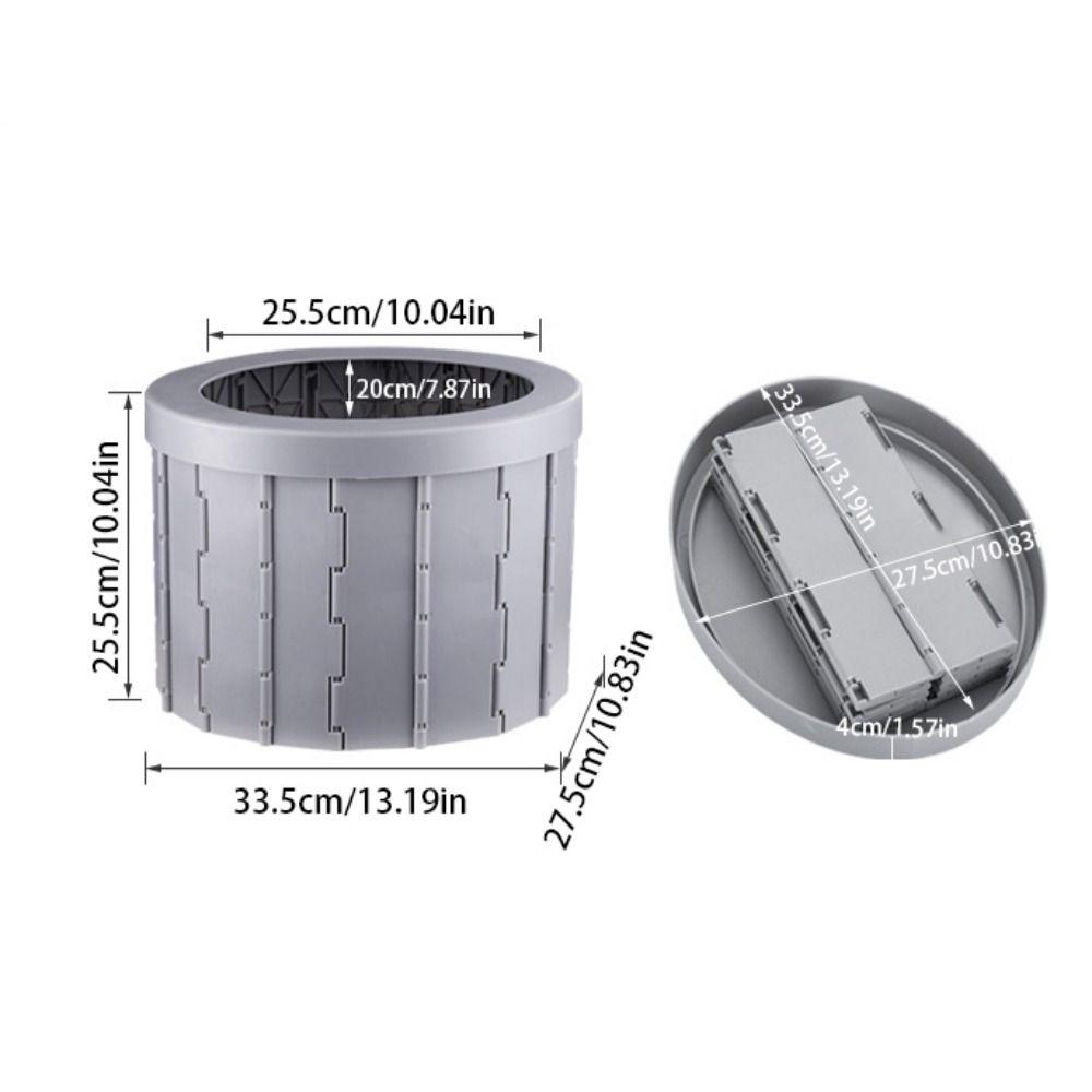 Водонепроницаемый портативный горшок с сумкой для хранения, автомобильная мусорка, складной туалет для улицы для взрослых