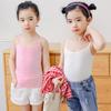 Girls' White Summer Camisole Vest for Kids - Lightweight, Breathable Undershirt for Children
