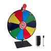 Big Turntable Prize Wheel 12 Inch with Stand Spinning Roulette Wheel for Carnivals Trade Shows Dry