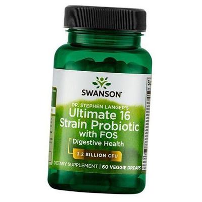 Пробиотики в капсулах, Ultimate 16 Strain Probiotic with FOS, 60вегкапс (69280004)