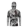 Mens Quick-Dry Hooded Fishing Shirt With Face Cover Long Sleeve UV Protection T-Shirt Lightweight