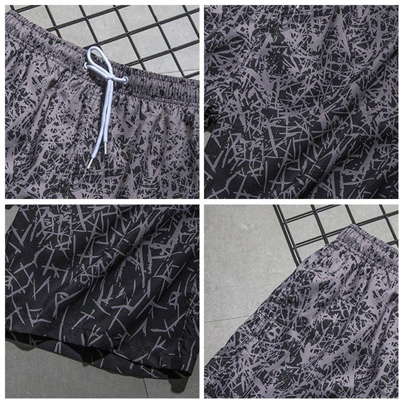 Summer 3D Camouflage Print Shorts Fashionable Casual Beach Men's Shorts