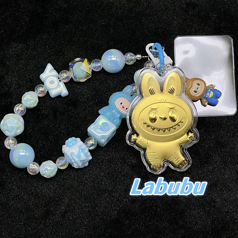 Золотой Мультяшный Милый Брелок, Включая Браслет