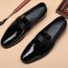 Весенне-летние новые лаковые лоферы, британская деловая обувь, кожаная обувь для ног, изысканный британский кэжуал