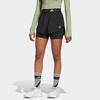 adidas Быстросохнущие обычные спортивные шорты с вышитым логотипом, женские брюки, черные HS4258