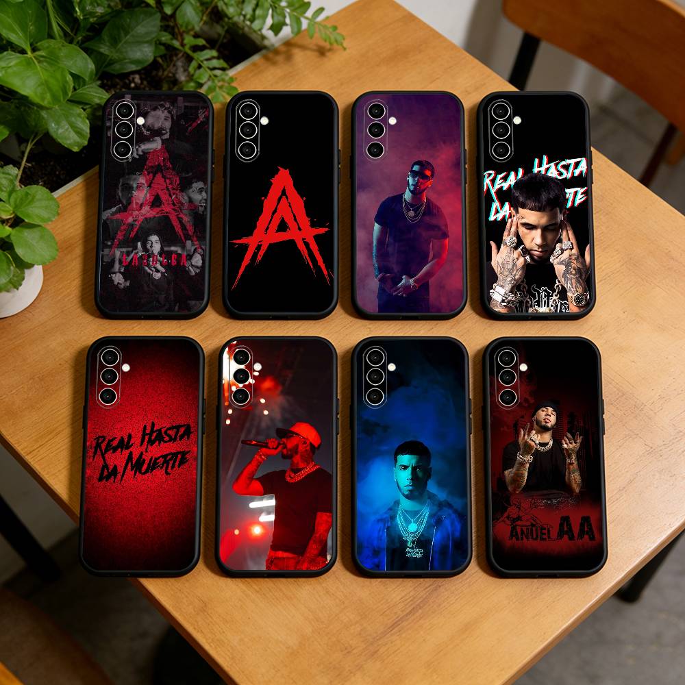 Реальный Hasta La M-Muerte Anuel Чехол для телефона Samsung Galaxy A73,A72,A71,A70,A53,A52,A51,Мягкий силиконовый черный чехол