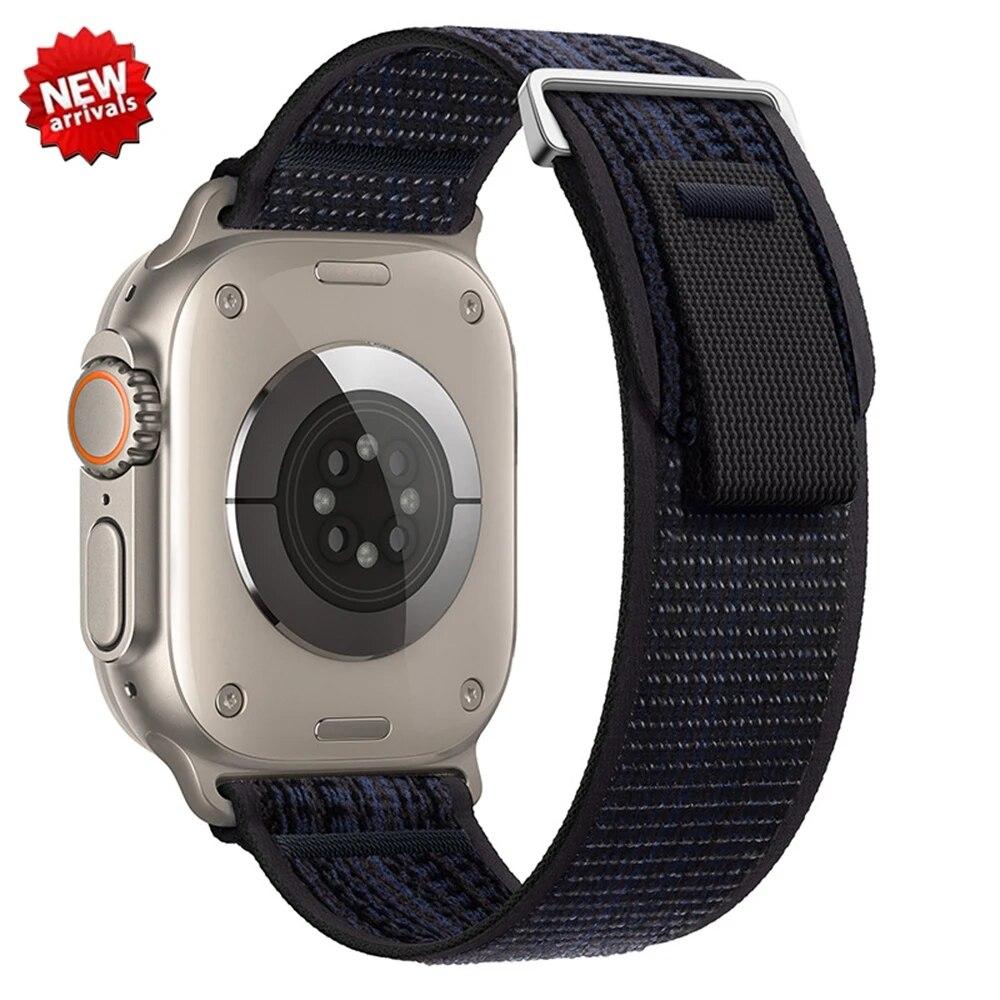Ремешок Trail Loop для Apple Watch Ultra 2, ремешок 49 мм, 44 мм, 40 мм, 41 мм, 42 мм, браслет Correa для IWatch Series 9, 8, 7, 6, 5 Se, ремешок 45 мм