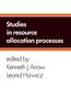 The Studies In Resource Allocation Processes Book