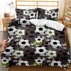 Three-Piece Set Sports Football Decorative Quilt Cover Bedding Kit Digital Printing