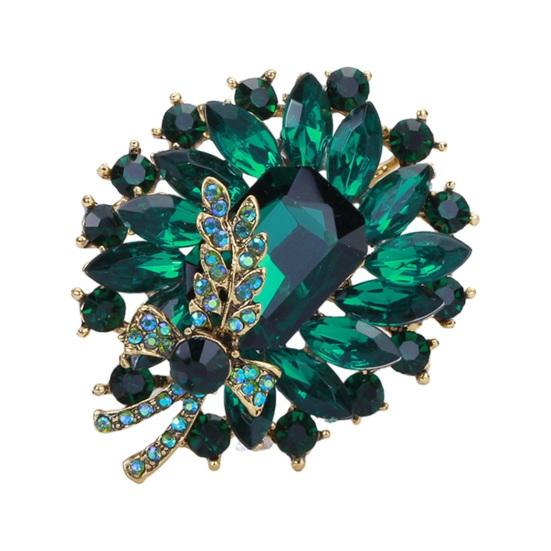 Брошь из искусственного драгоценного камня, свадебная брошь со стразами, модное платье, пальто, аксессуары, милые украшения для женщин и девочек