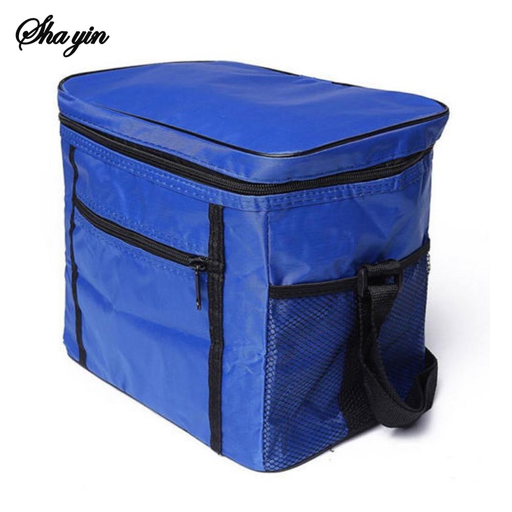 Large Capacity Portable Lunch Bag Oxford Cloth Ice Pack with Aluminum Foil Insulation for Takeaway Delivery Outdoor Use