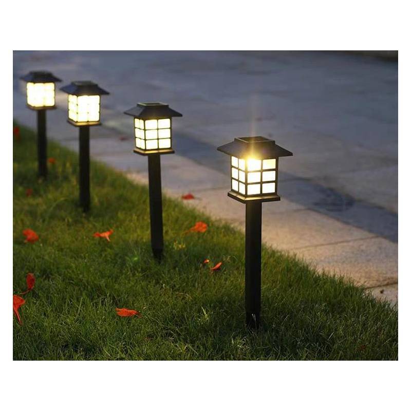Solar Mini House Light With Waterproof Led For Garden Lawn Decor