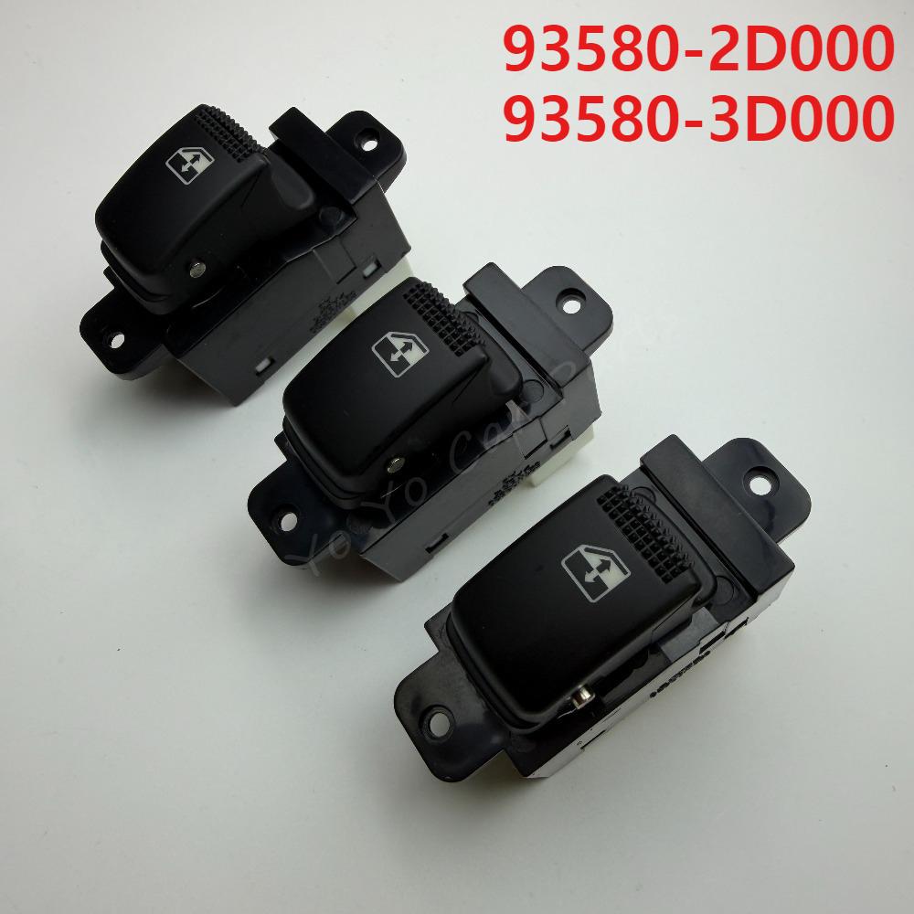 93580-2D000 93580-3D000 Passenger Power Window Switch Control Button For Hyundai Elantra Sonata Kia Optima Rio Sedona Spectra