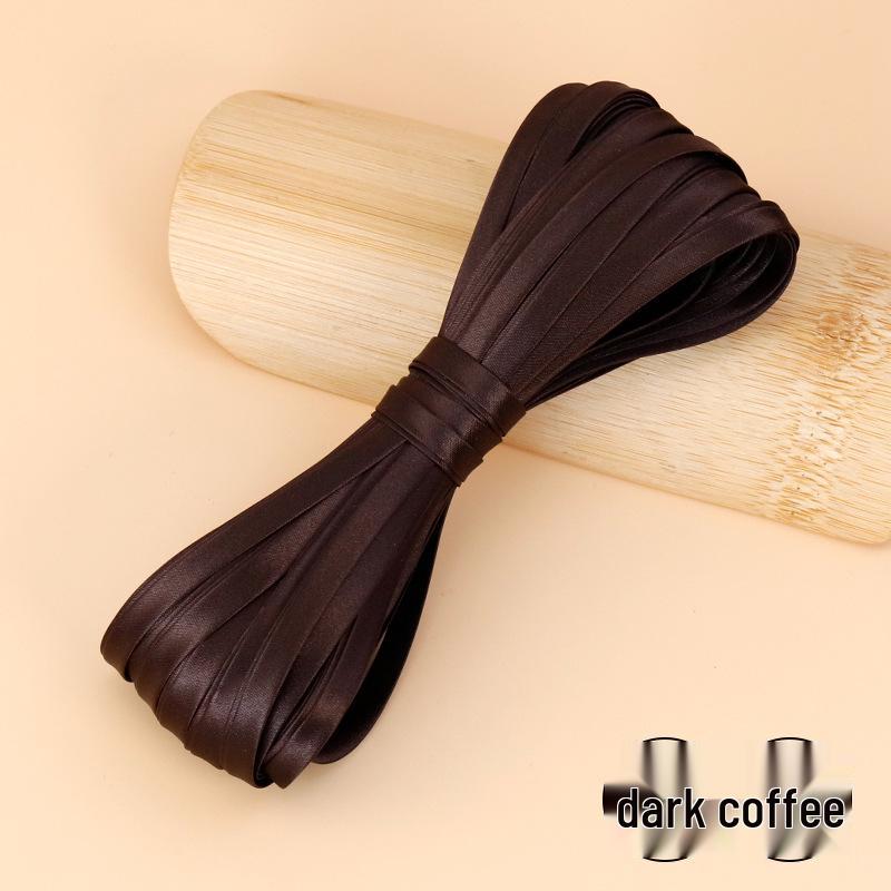 Hengmeihe Satin Cheongsam Hemming Strip, 0.6cm Non-Iron Fabric Piping Ribbon, Clothing Accessory.