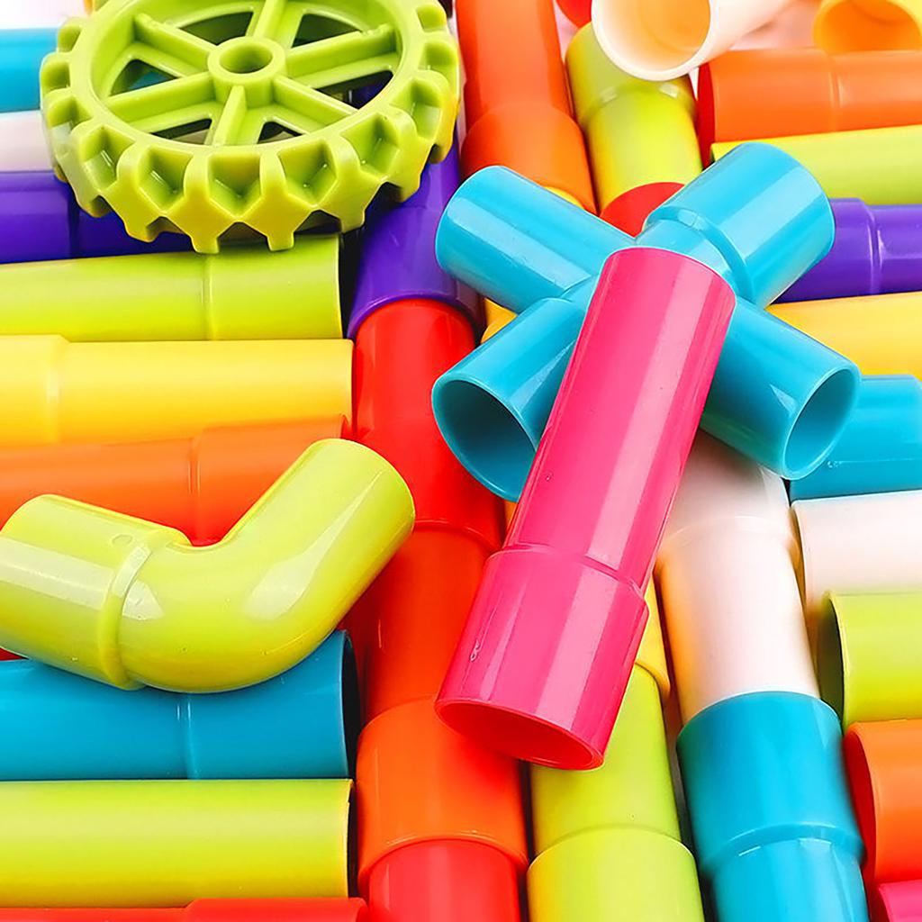 Children'S Pipe Building Blocks Toy Assembly Puzzle Plastic Water Pipe Diy Toy