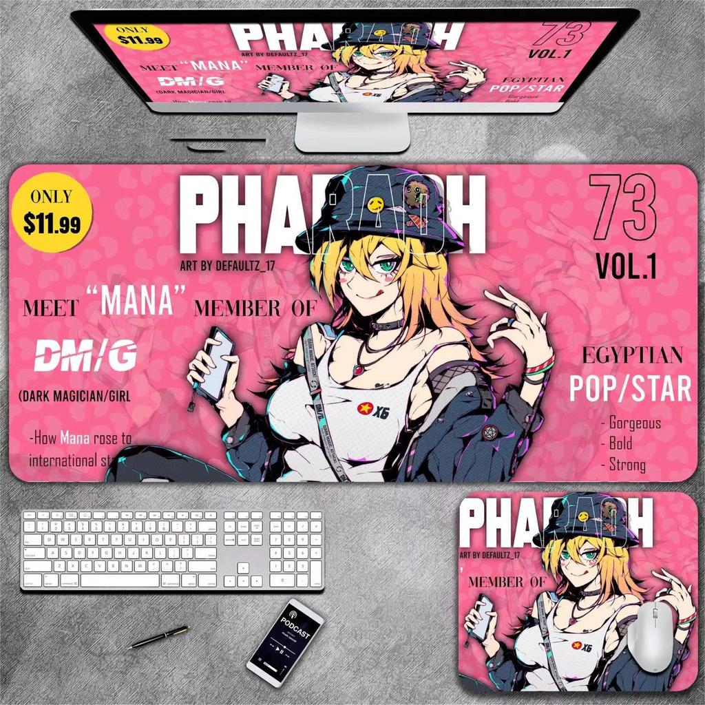 Коврик для клавиатуры и мыши в стиле аниме для девочек, подходящий для киберспорта, офиса и настольного использования.